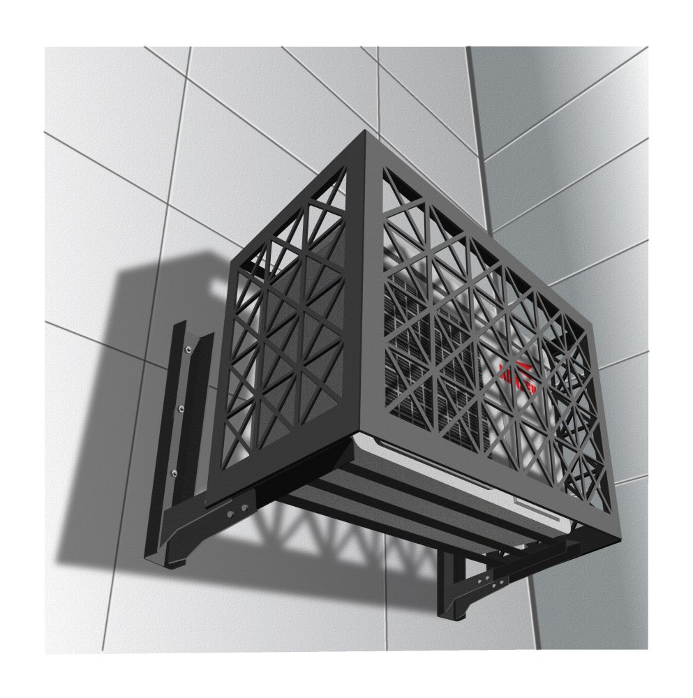 Корзины для кондиционеров с квадратно-треугольной перфорацией RAL9005